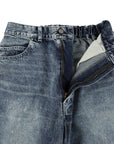 EZ 5P PANTS INDIGO DENIM (ACID WASH) D12500-1