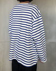 BSQ BOAT NECK LONG SLEEVE CT2208-BKWH