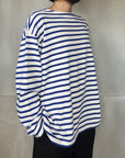 BSQ BOAT NECK LONG SLEEVE CT2208-BKWH