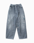 EZ DENIM 5P PANTS USED PAINT PT2201-BKPT