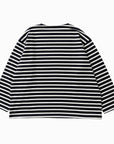 BSQ BOAT NECK LONG SLEEVE CT2208-BKWH
