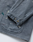 COVERALLS JACKET USED PAINT JK2206-BKPT