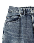 EZ 5P PANTS INDIGO DENIM (ACID WASH) D12500-1