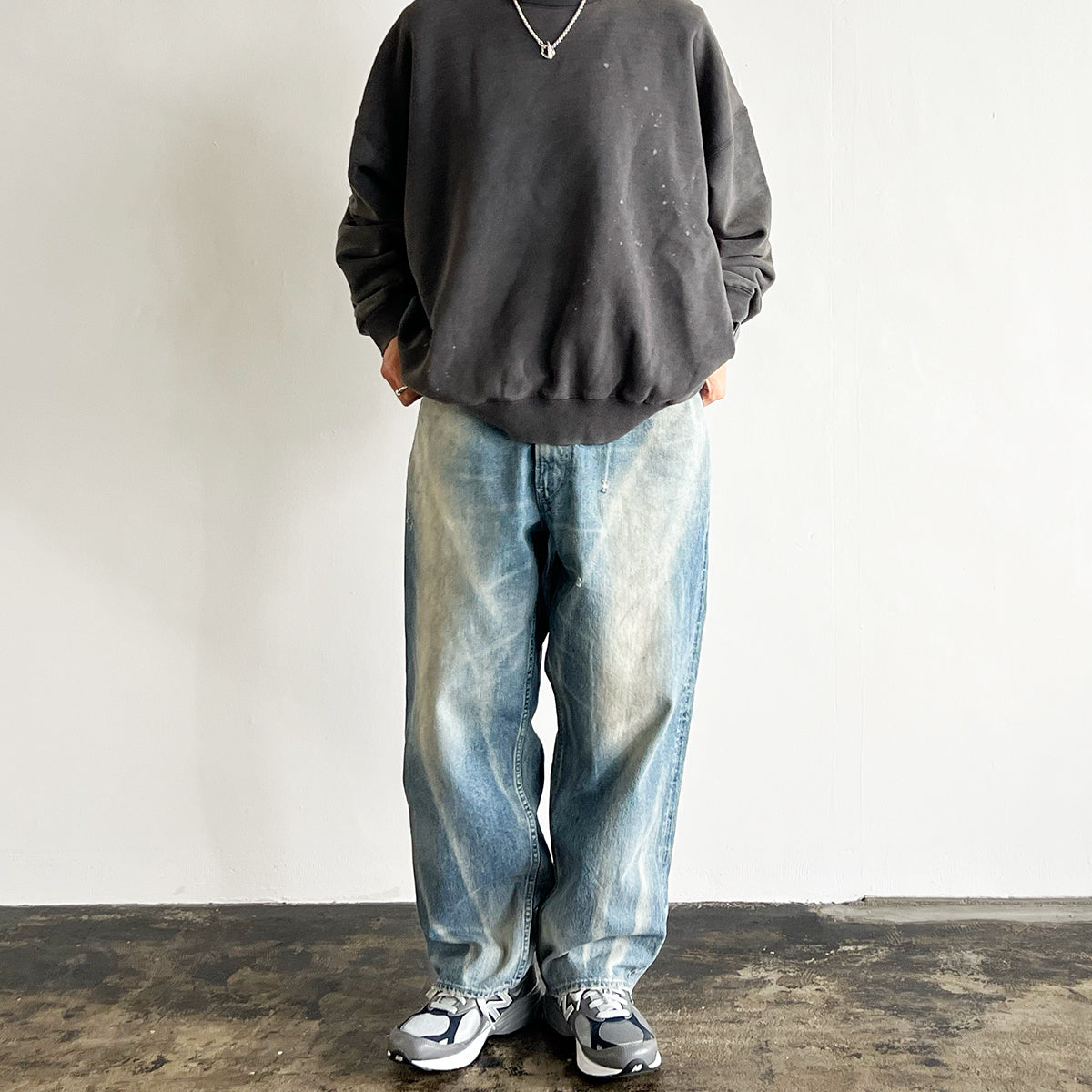 EZ 5P PANTS INDIGO DENIM (HARD WASH) D12500-2