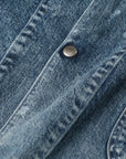 COVERALLS JACKET INDIGO DENIM (ACID WASH) D32500-1