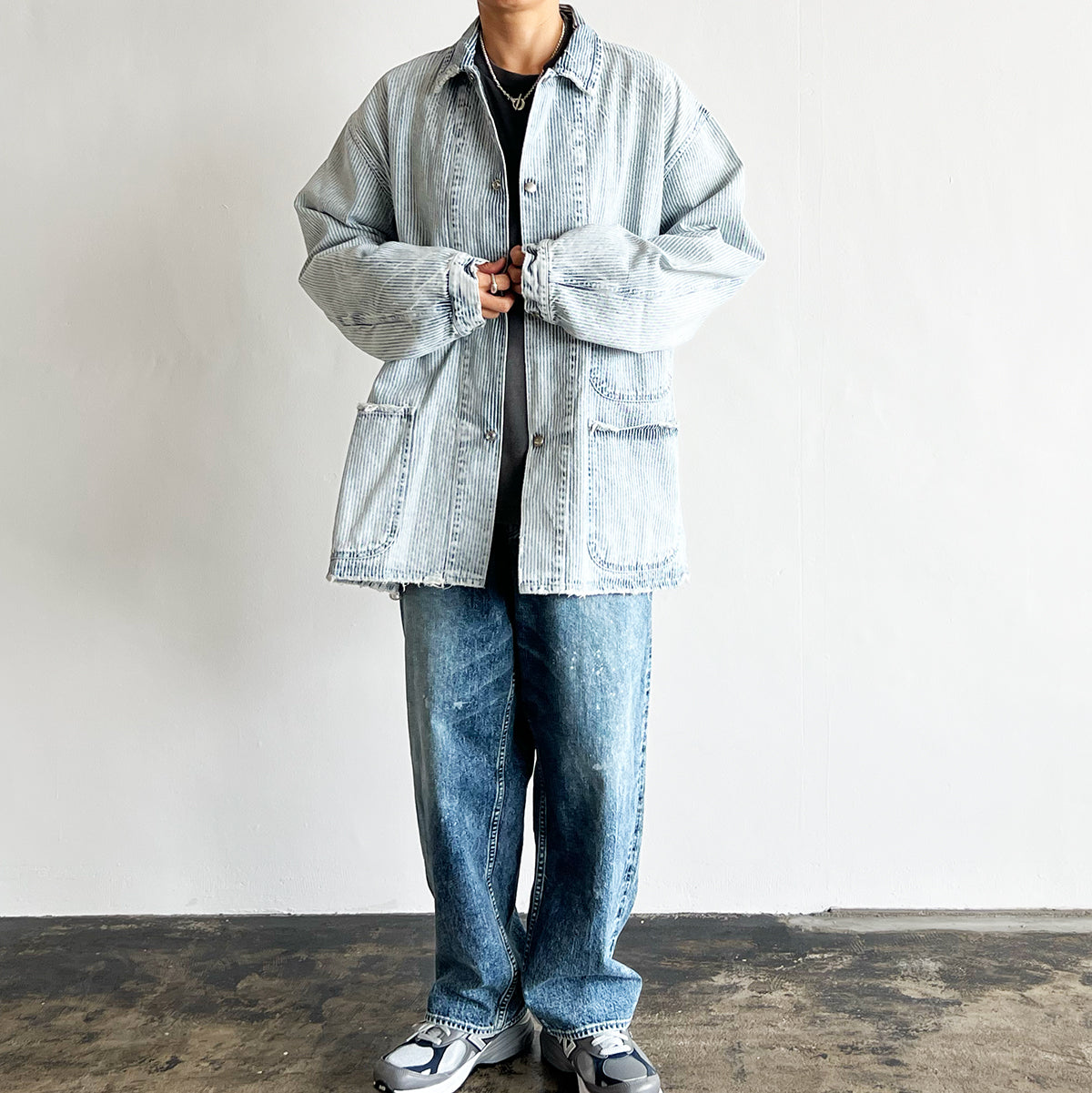 COVERALLS JACKET HICKORY D32503