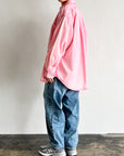 OVER-SIZED OXFORD SHIRT (PINK) D32504 - 521