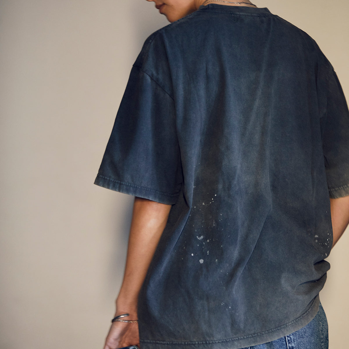 FADED TEE (BLACK)  D52501 - 519