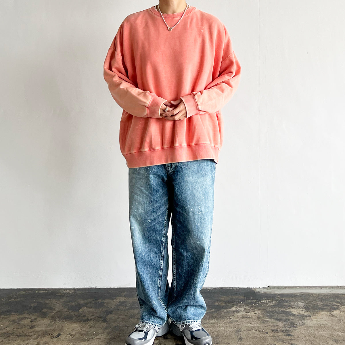 FADED SWEATSHIRT (PINK)  D52502 - 521