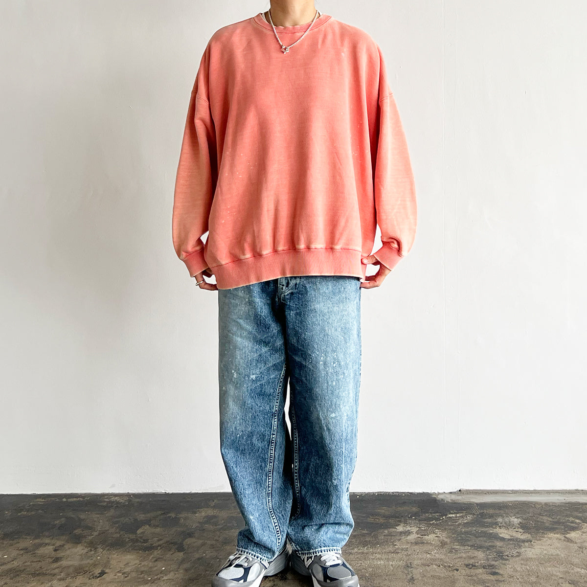 FADED SWEATSHIRT (PINK)  D52502 - 521