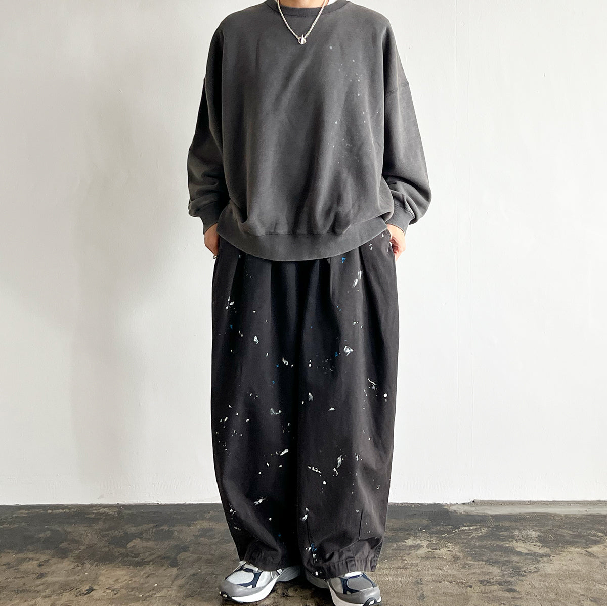 【tsuzuli MADE BY HARVESTY 】REMAKE CIRCUS PANTS CHINO (BLACK) DH82502 - 519