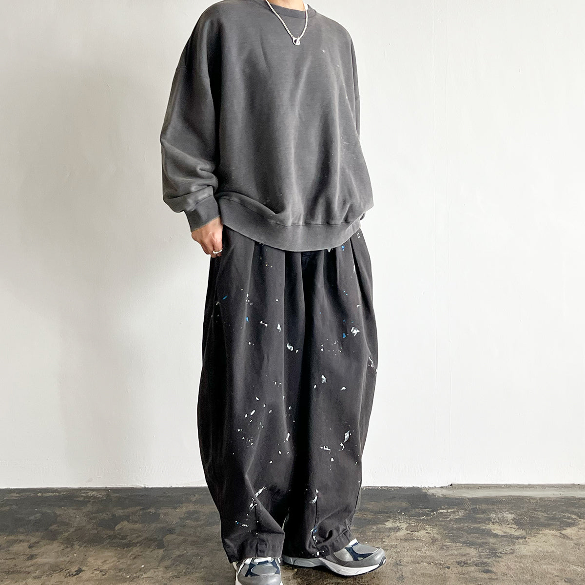 【tsuzuli MADE BY HARVESTY 】REMAKE CIRCUS PANTS CHINO (BLACK) DH82502 - 519