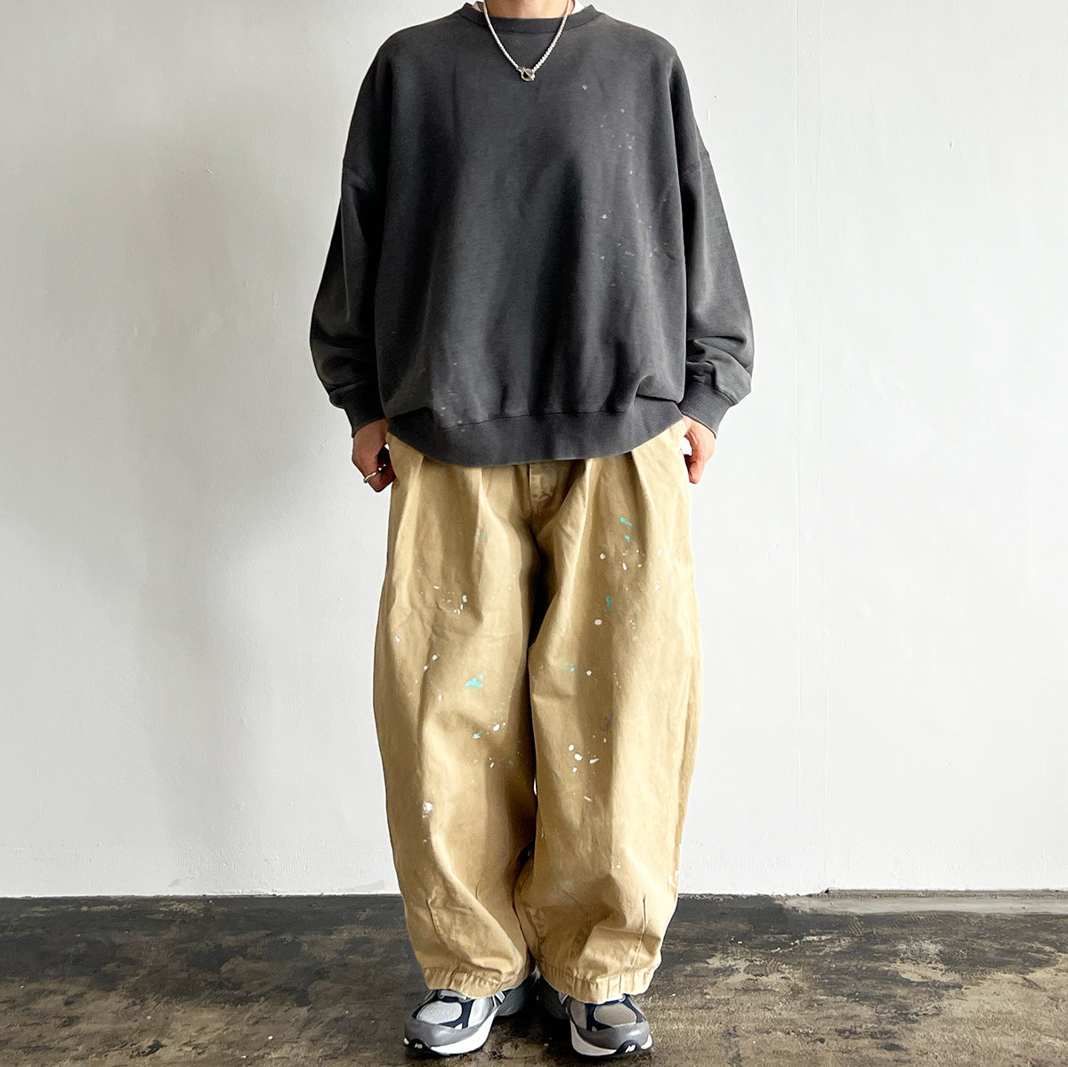 【tsuzuli MADE BY HARVESTY 】REMAKE CIRCUS PANTS CHINO (GREEN) DH82502 - 555