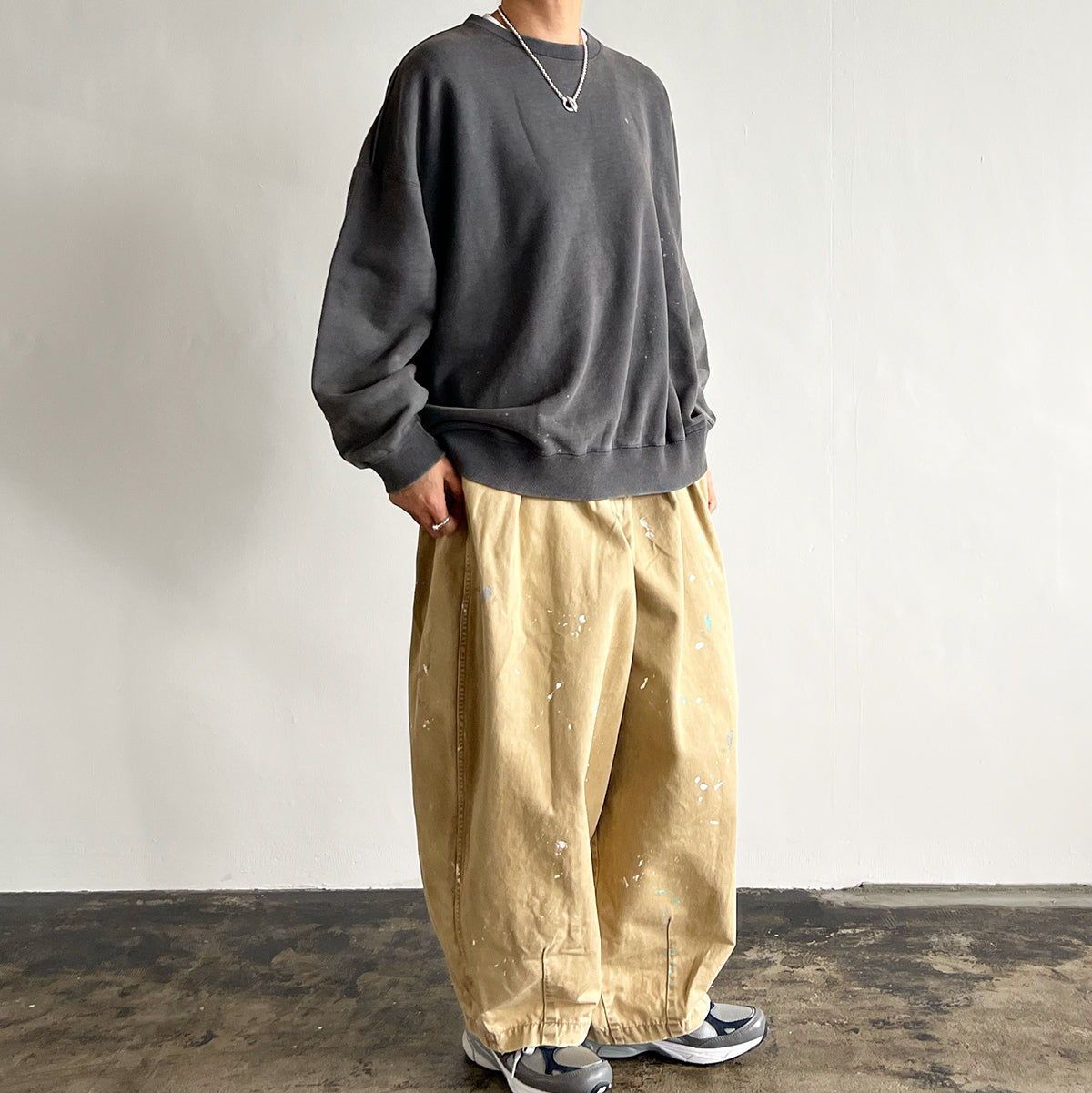 【tsuzuli MADE BY HARVESTY 】REMAKE CIRCUS PANTS CHINO (GREEN) DH82502 - 555